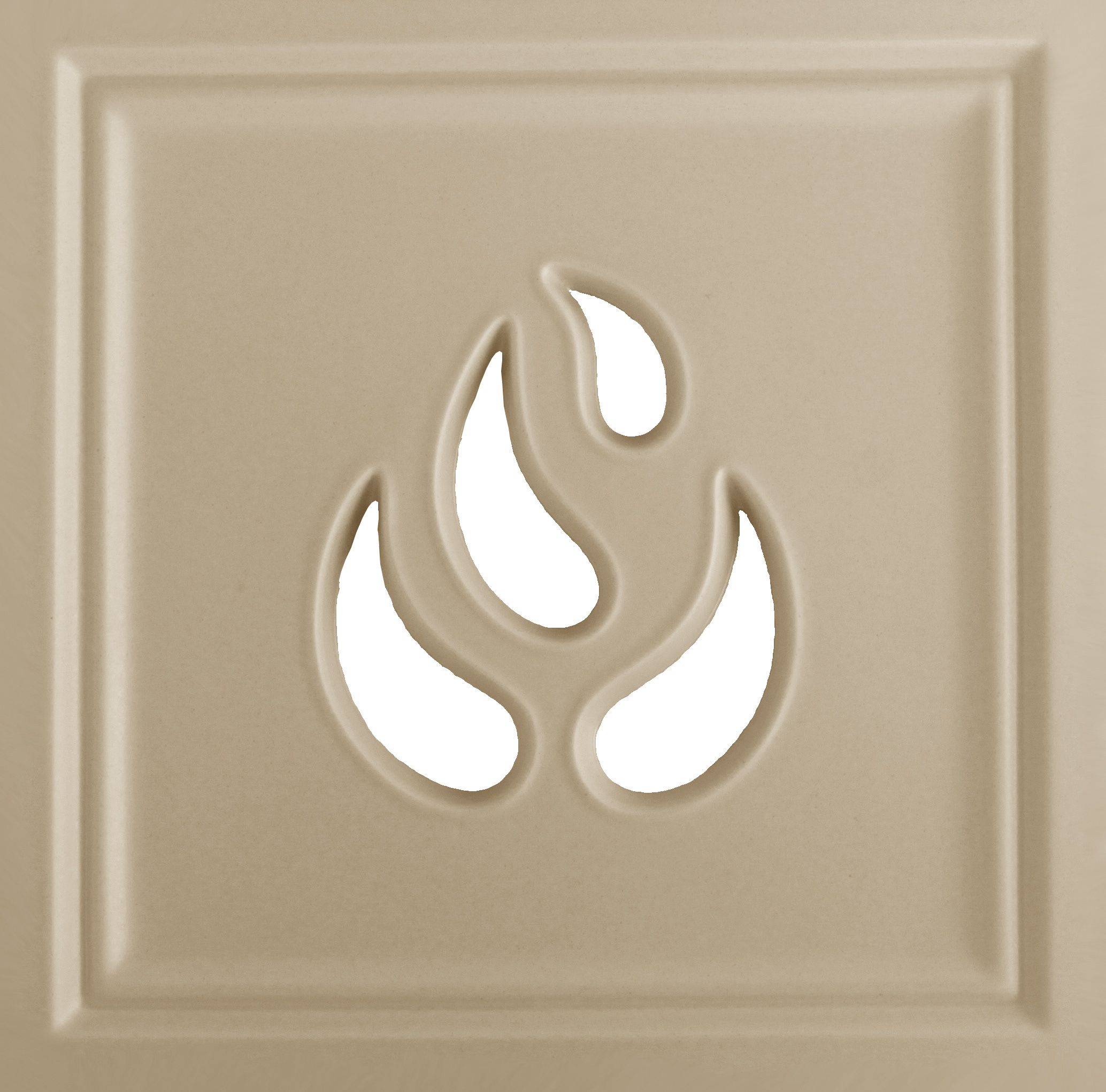 Perforated framed II flame pattern Perforated framed II flame pattern