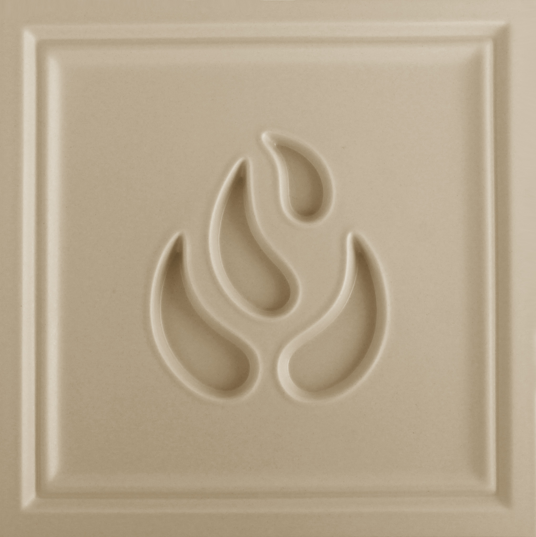 Non-perforated framed II flame pattern Non-perforated framed II flame pattern