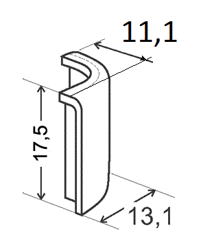 Plain curved pedestal corner Plain curved pedestal corner